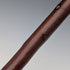 1899 British antique brown shaft, curved handle, pure silver decoration, walking stick, 85cm